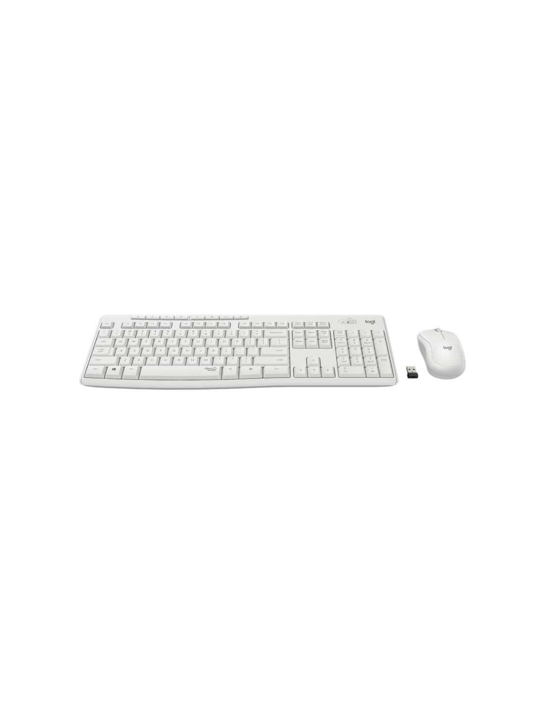 Teclado + ratón inalámbricos Logitech MK295 Blanco en Logroño