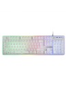 Kit de teclado y ratón Mars Gaming MCPXWES Blanco de membrana RGB espa