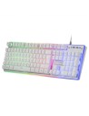 Kit de teclado y ratón Mars Gaming MCPXWES Blanco de membrana RGB espa