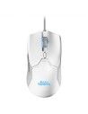 Kit de teclado y ratón Mars Gaming MCPXWES Blanco de membrana RGB espa