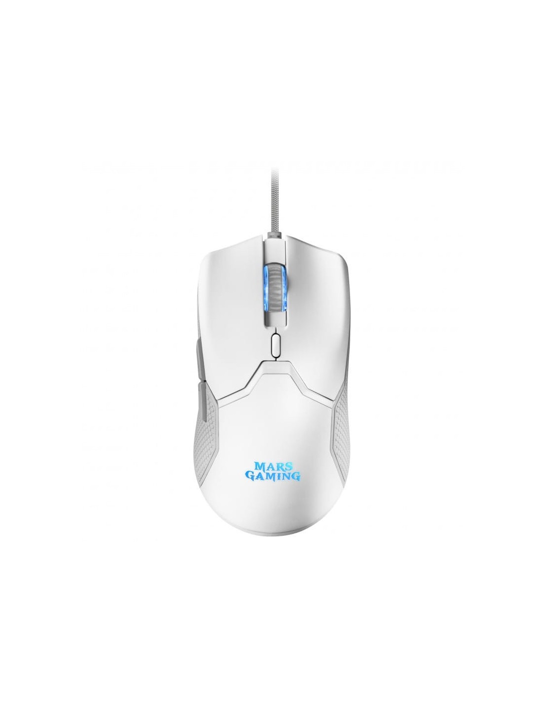 Kit de teclado y ratón Mars Gaming MCPXWES Blanco de membrana RGB espa