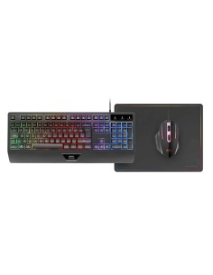 Kit de teclado y ratón Mars Gaming MCP124 Negro de membrana RGB