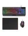 Kit de teclado y ratón Mars Gaming MCP124 Negro de membrana RGB