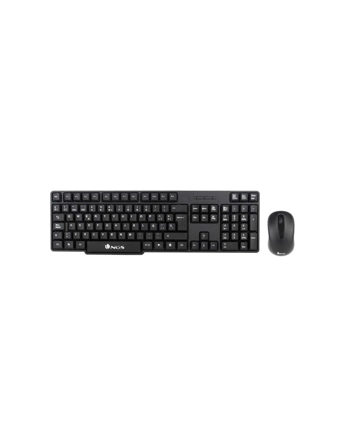 Teclado + ratón inalámbrico NGS Euphoria Inglés Negro 2.4GHz