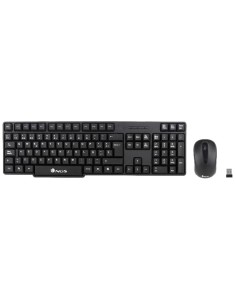 Teclado + ratón inalámbrico NGS Euphoria Inglés Negro 2.4GHz 2