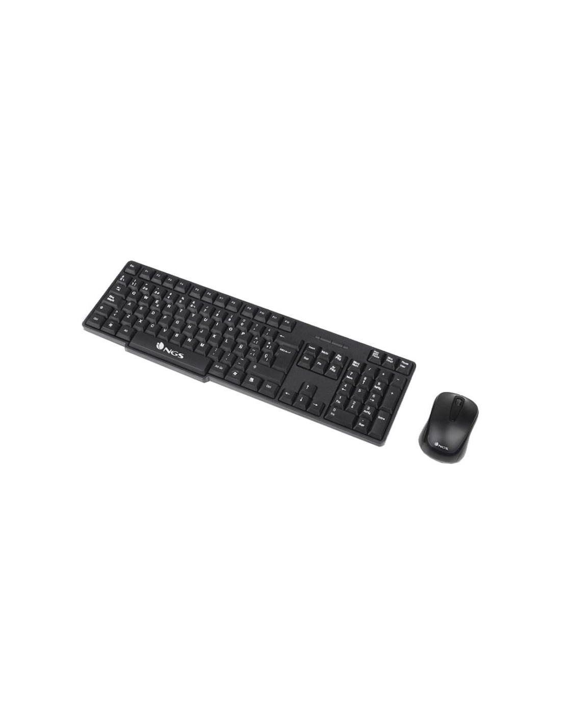 Teclado + ratón inalámbrico NGS Euphoria Inglés Negro 2.4GHz
