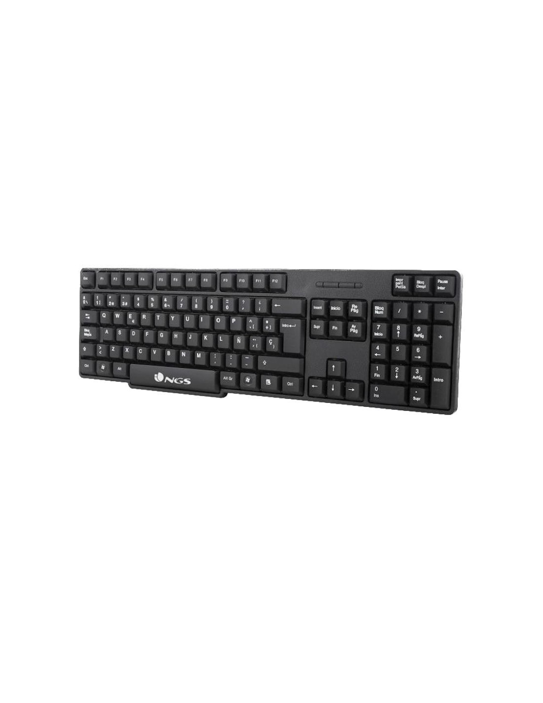 Teclado + ratón inalámbrico NGS Euphoria Inglés Negro 2.4GHz