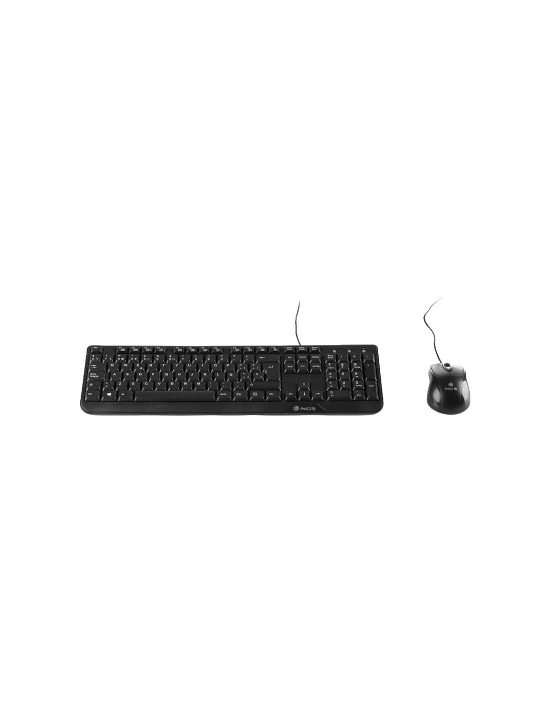 Teclado + ratón NGS Cocoa USB Negro en Logroño