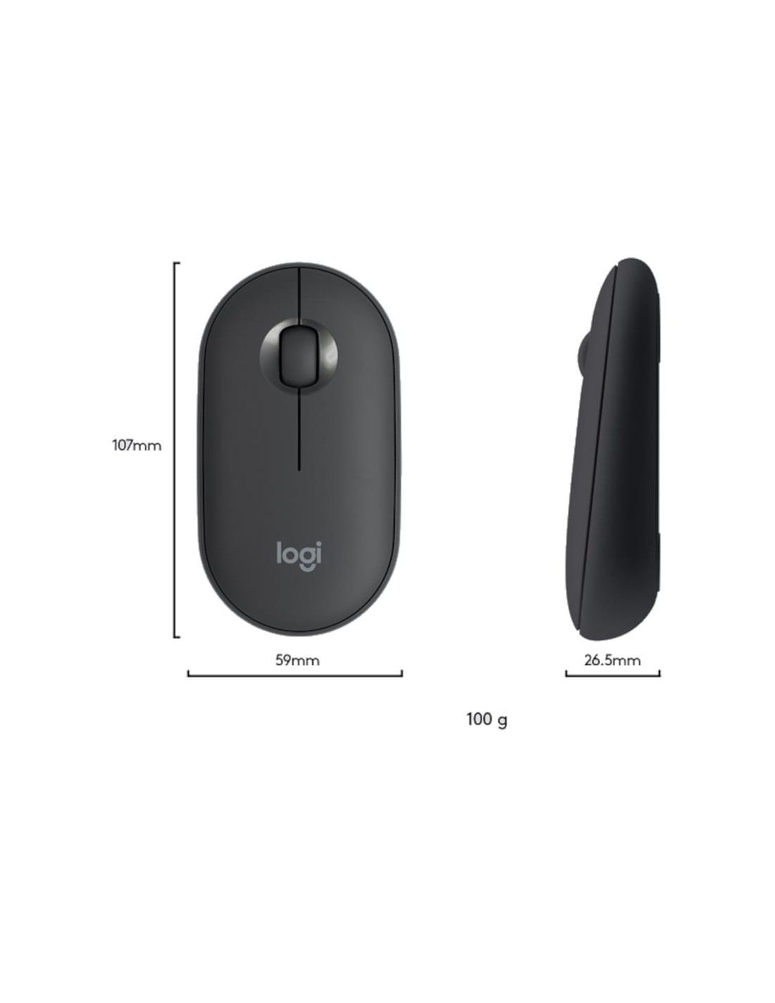 Teclado + ratón inalámbricos Logitech MK470 Grafito 2.4GHz en Logroño