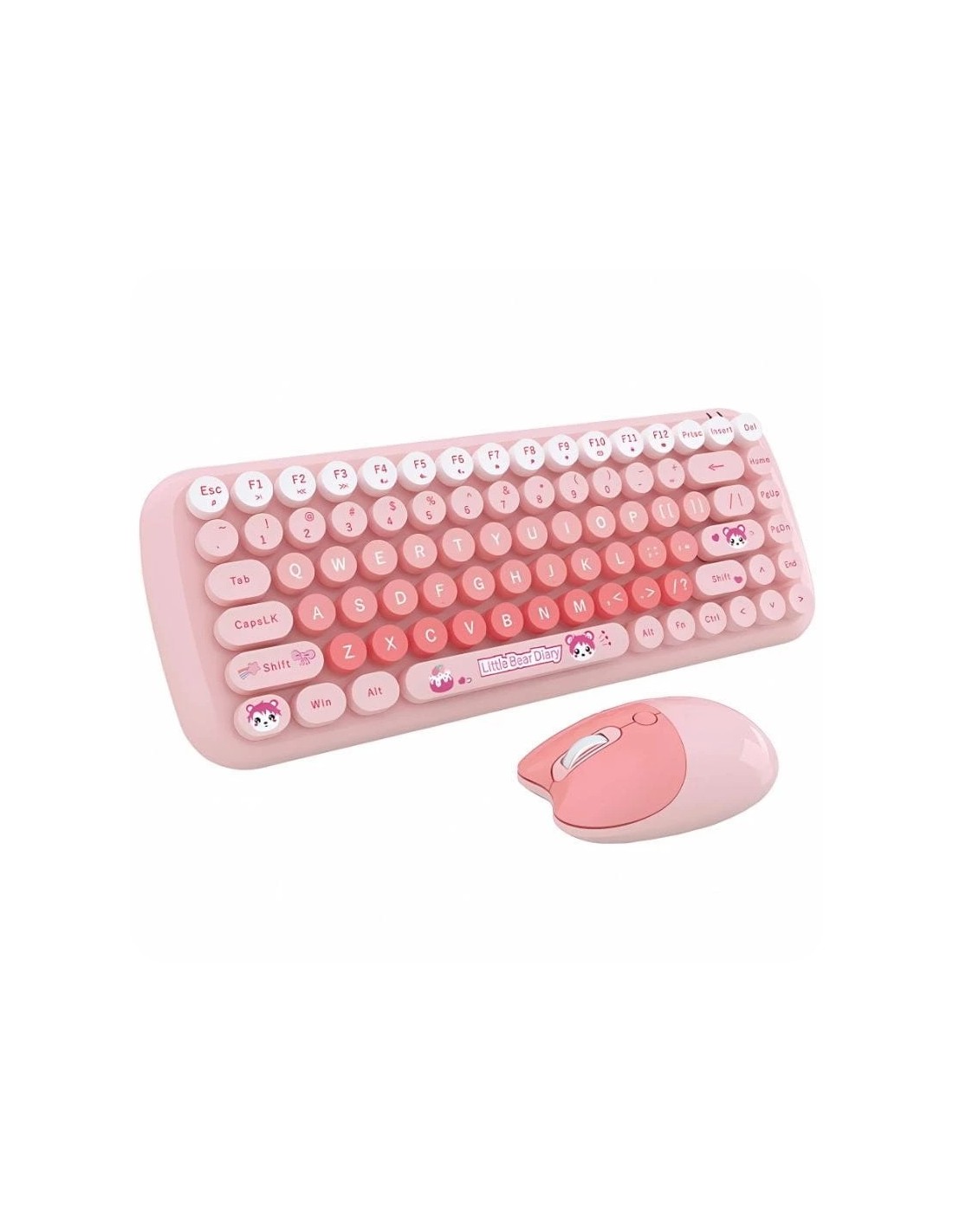 Teclado y ratón MOFII Candy New 2.4G Rosa inalámbrico en Logroño