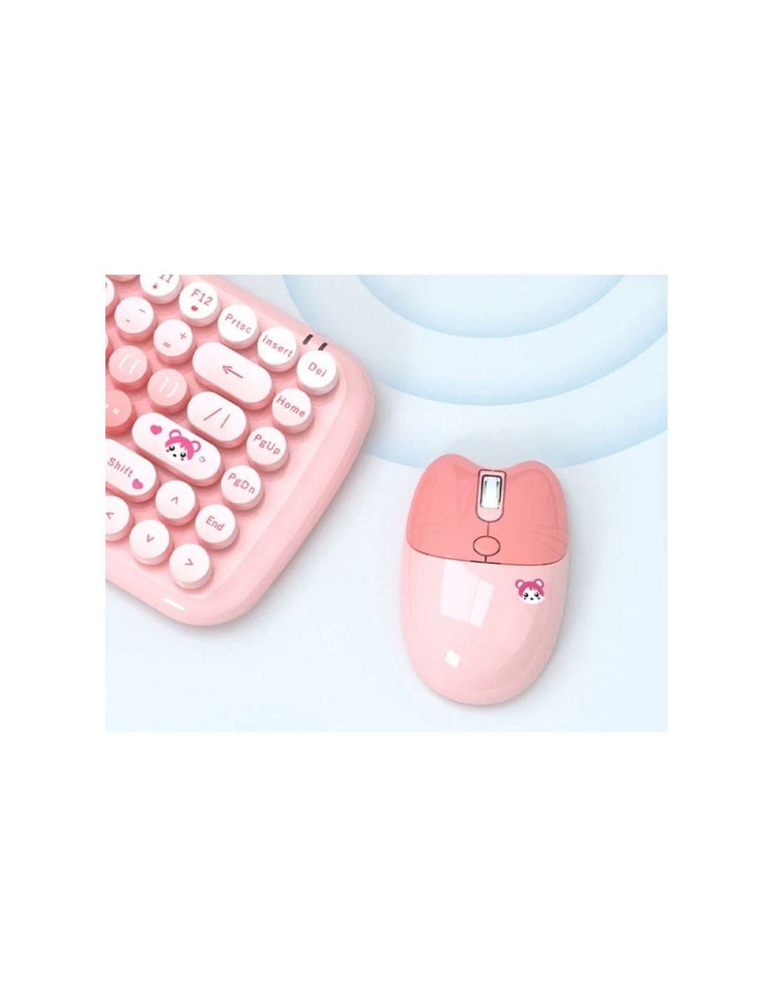 Teclado y ratón MOFII Candy New 2.4G Rosa inalámbrico en Logroño