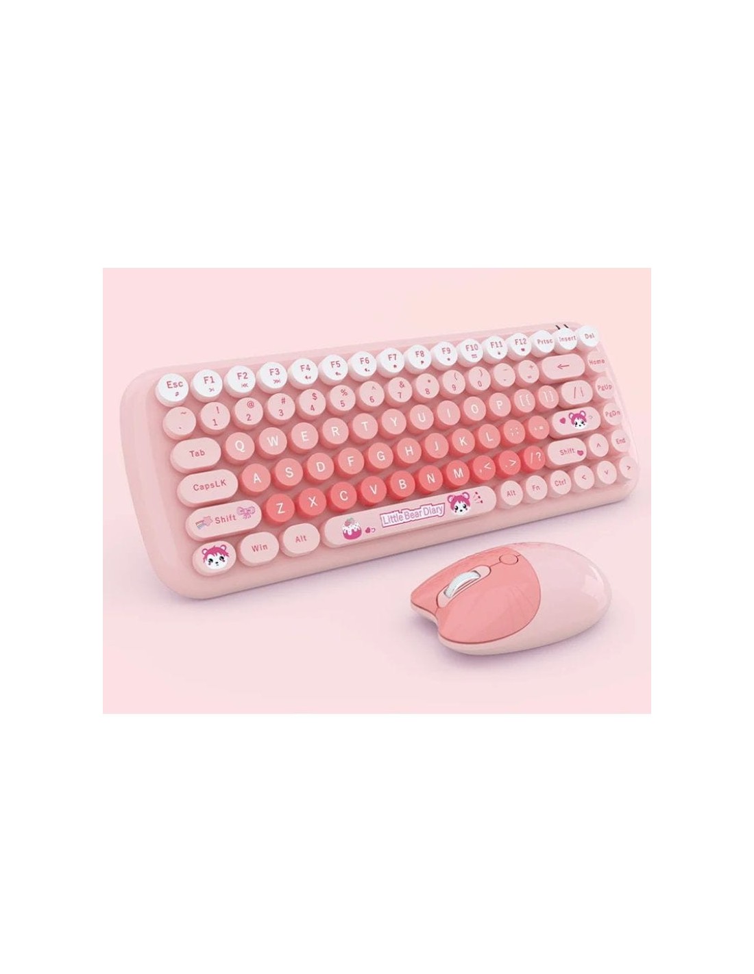 Teclado y ratón MOFII Candy New 2.4G Rosa inalámbrico en Logroño