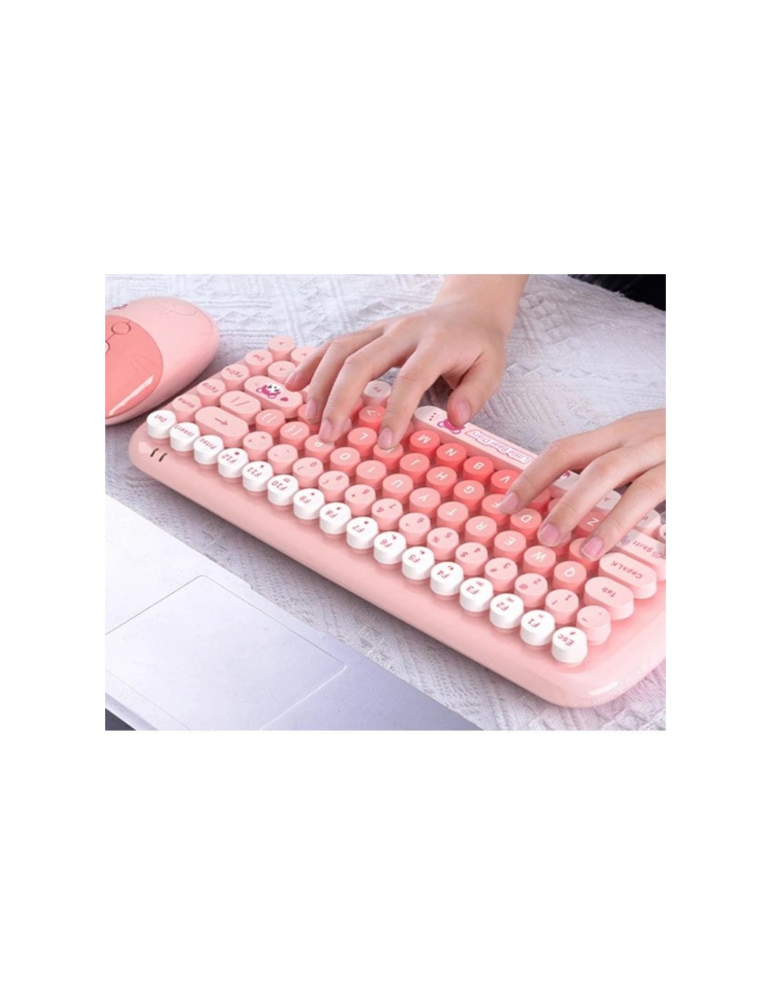 Teclado y ratón MOFII Candy New 2.4G Rosa inalámbrico en Logroño