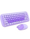 Teclado y ratón MOFII Candy New 2.4G Púrpura inalámbrico en Logroño