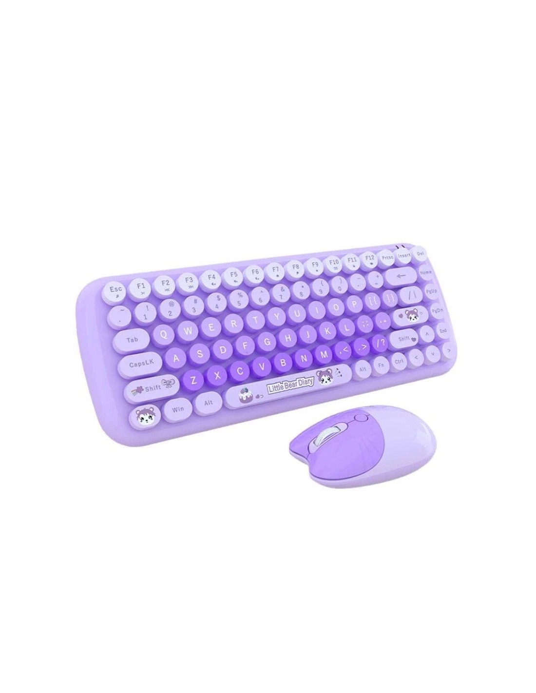 Teclado y ratón MOFII Candy New 2.4G Púrpura inalámbrico en Logroño