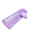 Teclado y ratón MOFII Lovely Púrpura inalámbrico en Logroño