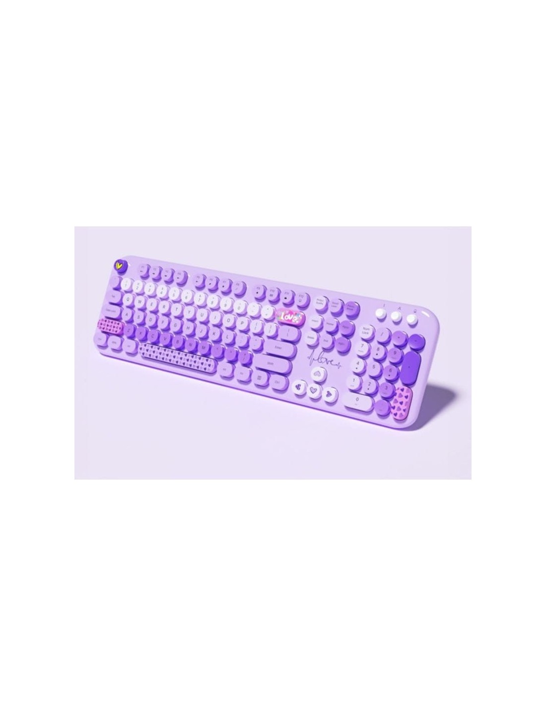 Teclado y ratón MOFII Lovely Púrpura inalámbrico en Logroño