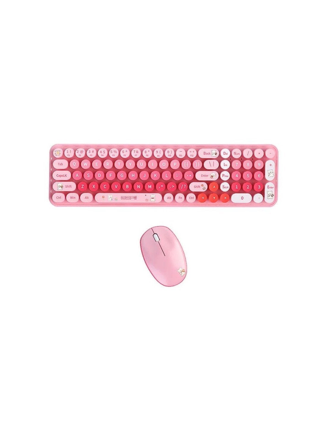 Teclado y ratón MOFII Baby Bear Rosa inalámbrico en Logroño
