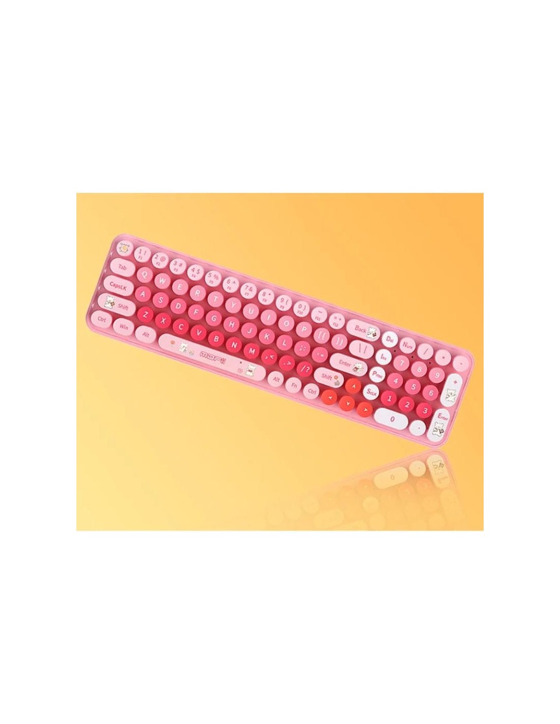 Teclado y ratón MOFII Baby Bear Rosa inalámbrico en Logroño