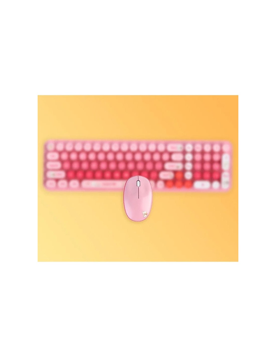 Teclado y ratón MOFII Baby Bear Rosa inalámbrico en Logroño