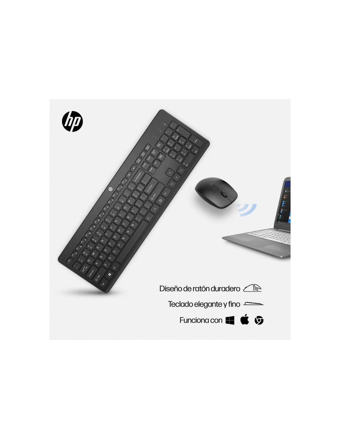 Teclado y ratón inalámbricos 230 HP Combo de en Logroño