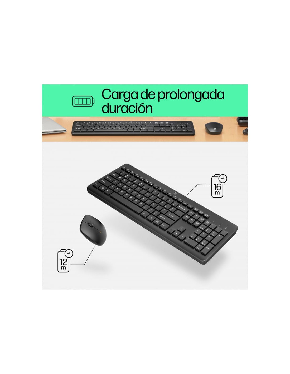 Teclado y ratón inalámbricos 230 HP Combo de en Logroño