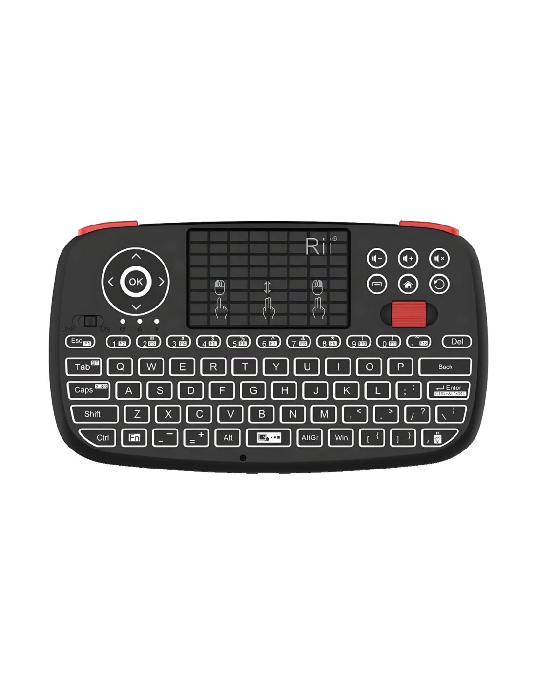 Teclado inalámbrico Rii i4 Mini Negro en Logroño