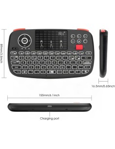 Teclado inalámbrico Rii i4 Mini Negro en Logroño 2