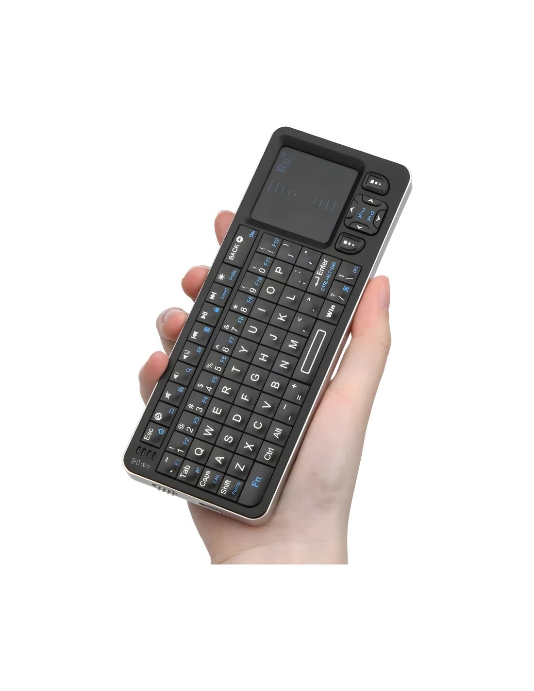 Teclado Rii K06 Mini Inalámbrico RGB Mini con Touchpad en Logroño