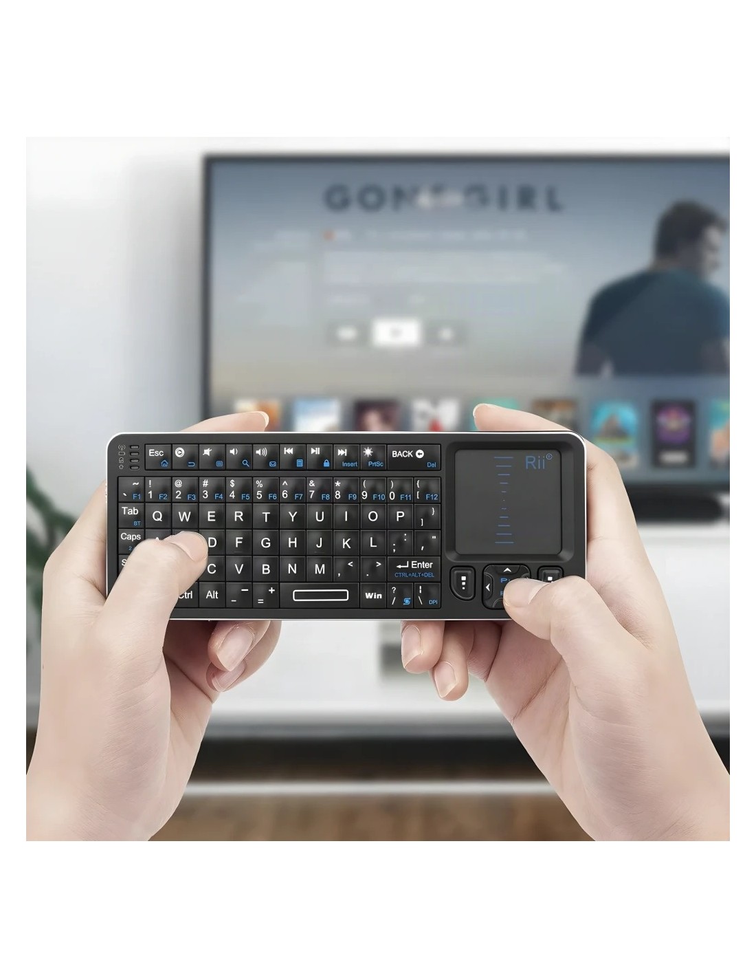 Teclado Rii K06 Mini Inalámbrico RGB Mini con Touchpad en Logroño