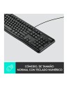 Cable QWERTY Teclado Logitech K120 USB Con en Logroño