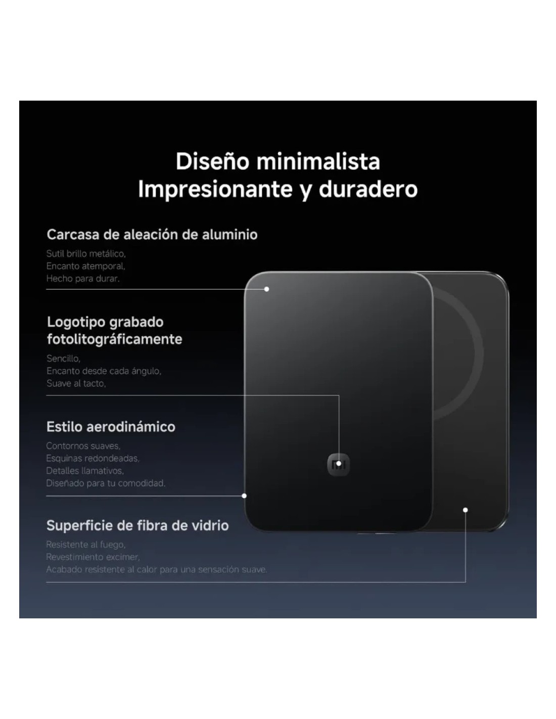Power Bank Xiaomi UltraThin Magnetic Negro 5000mAh 15W MagSafe
