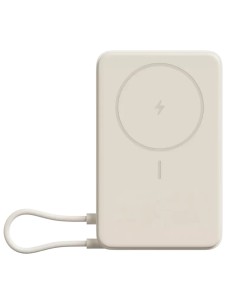 Soporte 5000mAh 33W MagSafe Power Bank Xiaomi Magnetic Beige con