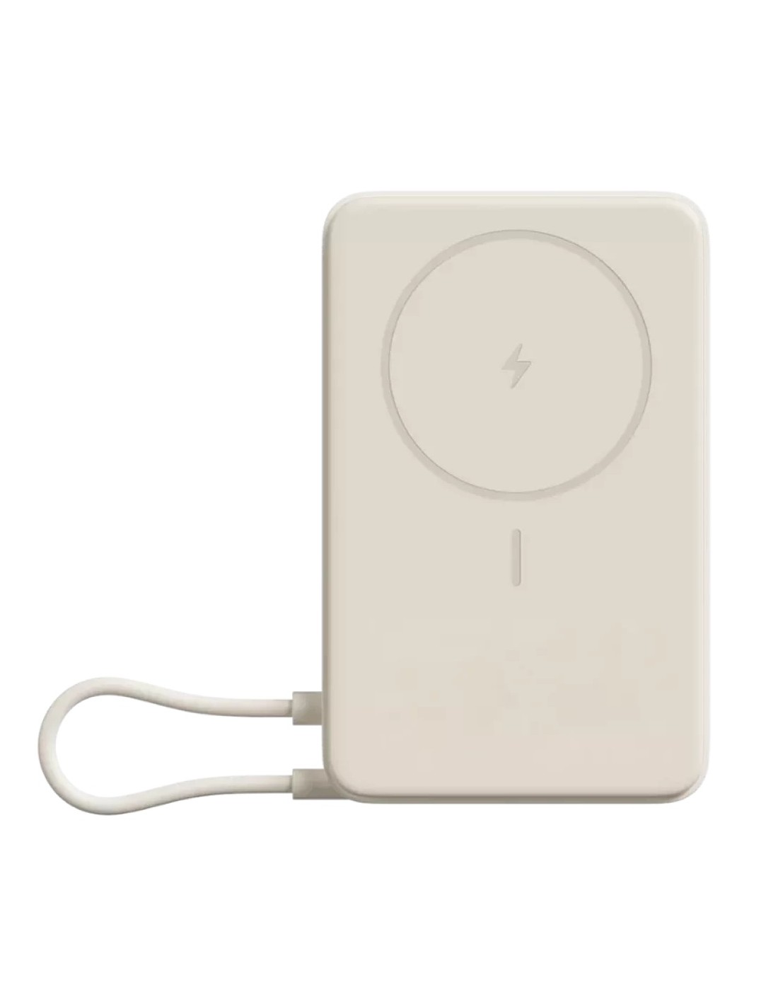 Soporte 5000mAh 33W MagSafe Power Bank Xiaomi Magnetic Beige con