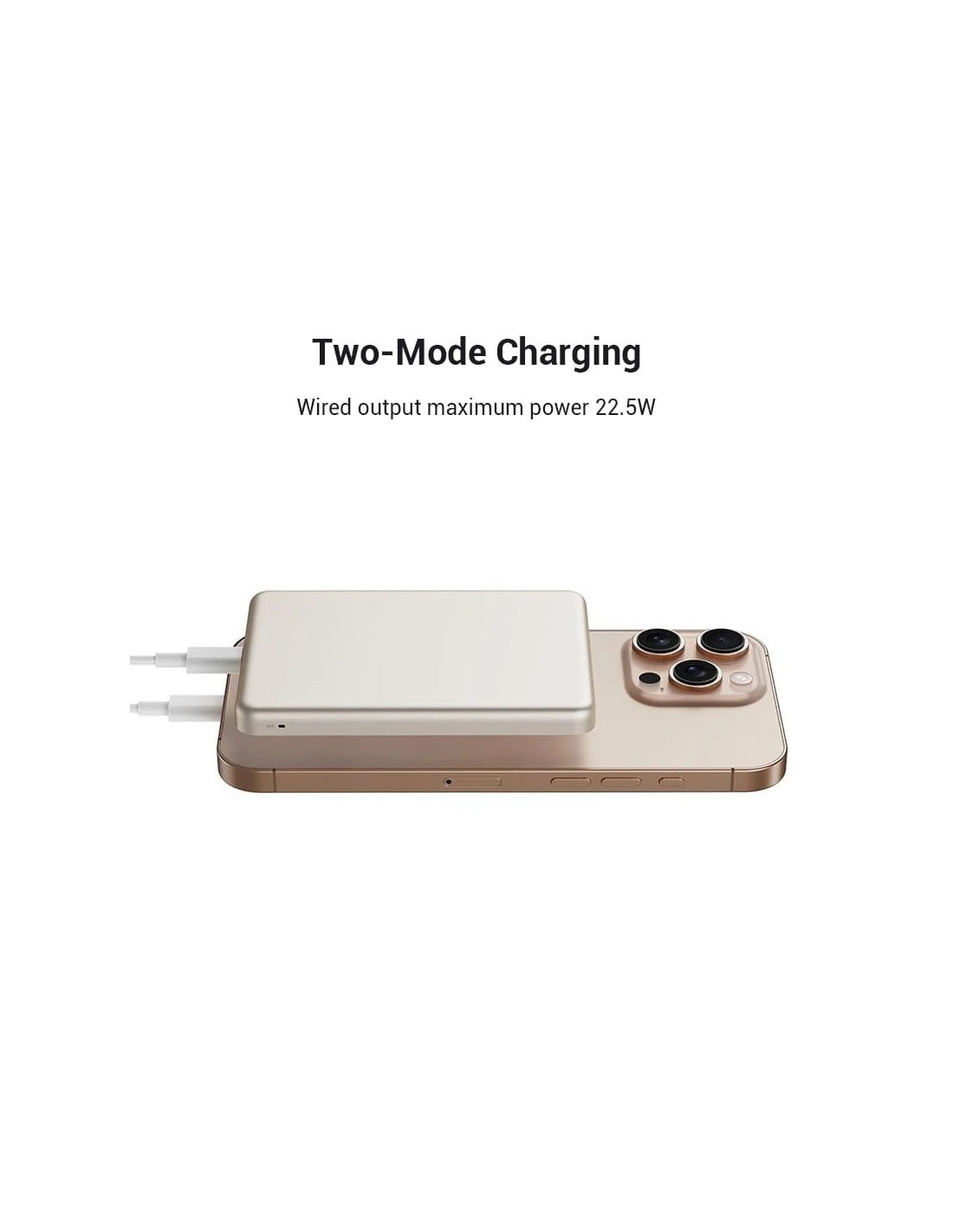 Power Bank Xiaomi Super Slim Magnetic Violeta 5000mAh 22,5W MagSafe