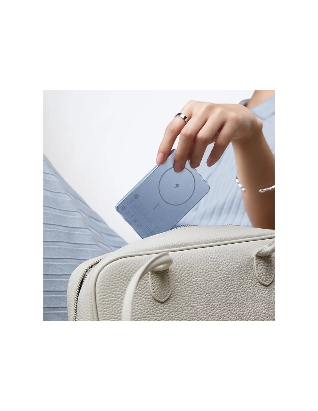 Power Bank Xiaomi Super Slim Magnetic Violeta 5000mAh 22,5W MagSafe