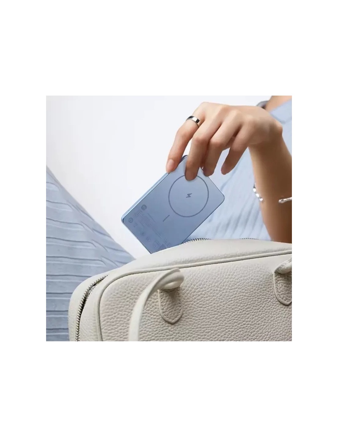 Power Bank Xiaomi Ultra Slim Magnetic Azul 5000mAh 22,5W MagSafe