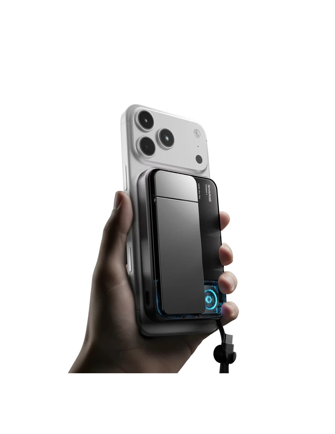 Power Bank Sharge ICEMAG 3 Blanco 10000mAh 25W Qi2 en Logroño