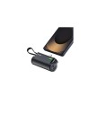 Power Bank Sharge Flow Mini Negro con cable integrado 5000mAh 22,5W US