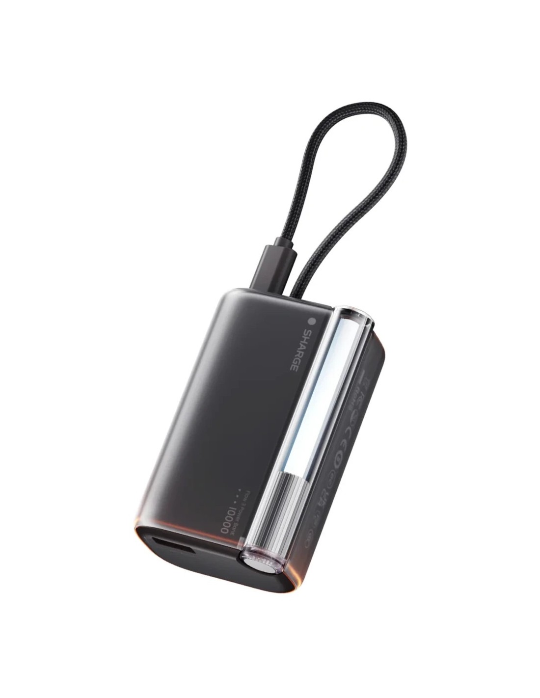 Power Bank Sharge Flow 3 con cable integrado 10000mAh 45W USB-C