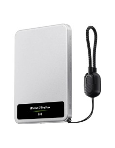 Power Bank Sharge Smart Magnetic M8 Plata 5000mAh 15W MagSafe Qi2