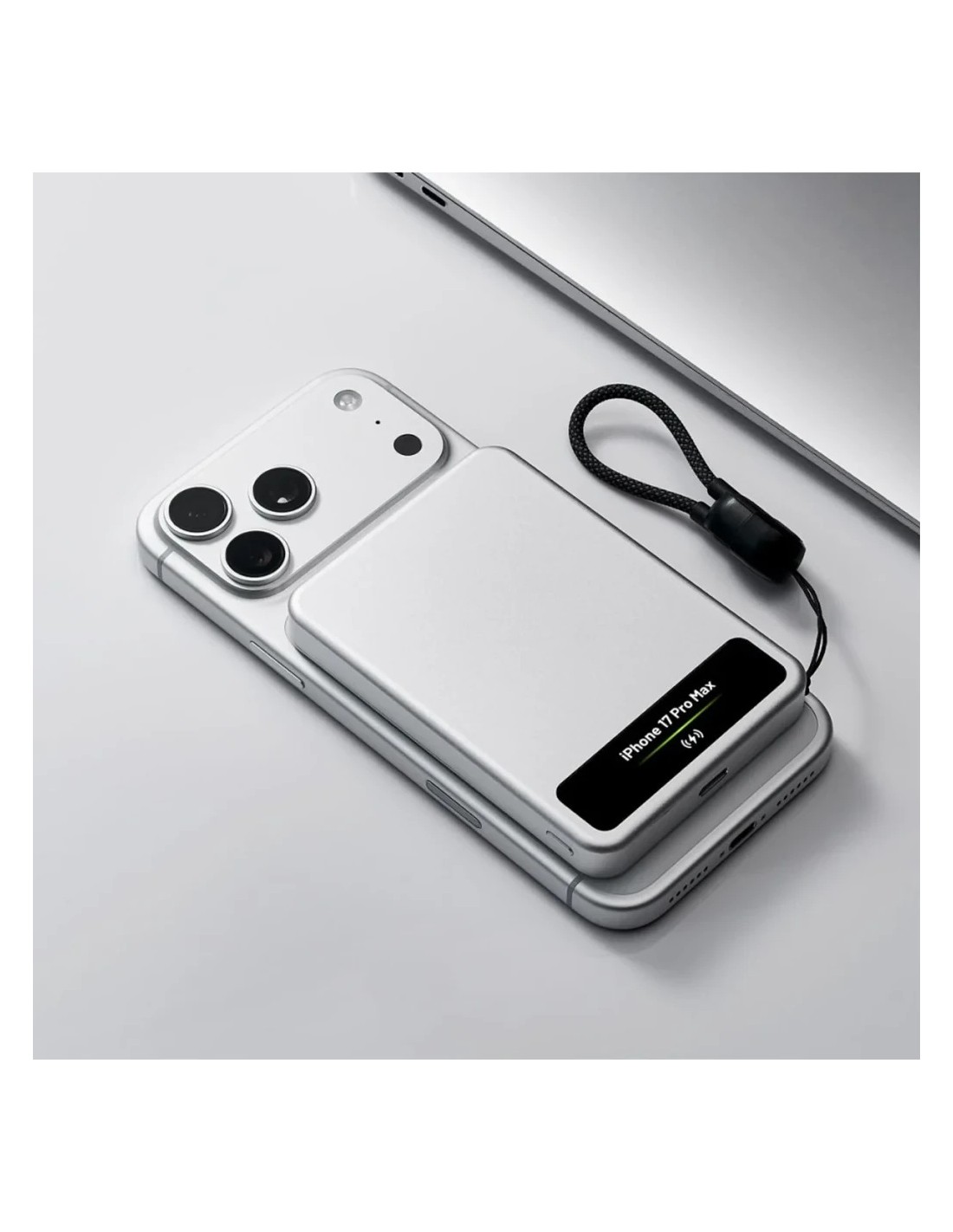 Power Bank Sharge Smart Magnetic M8 Plata 5000mAh 15W MagSafe Qi2