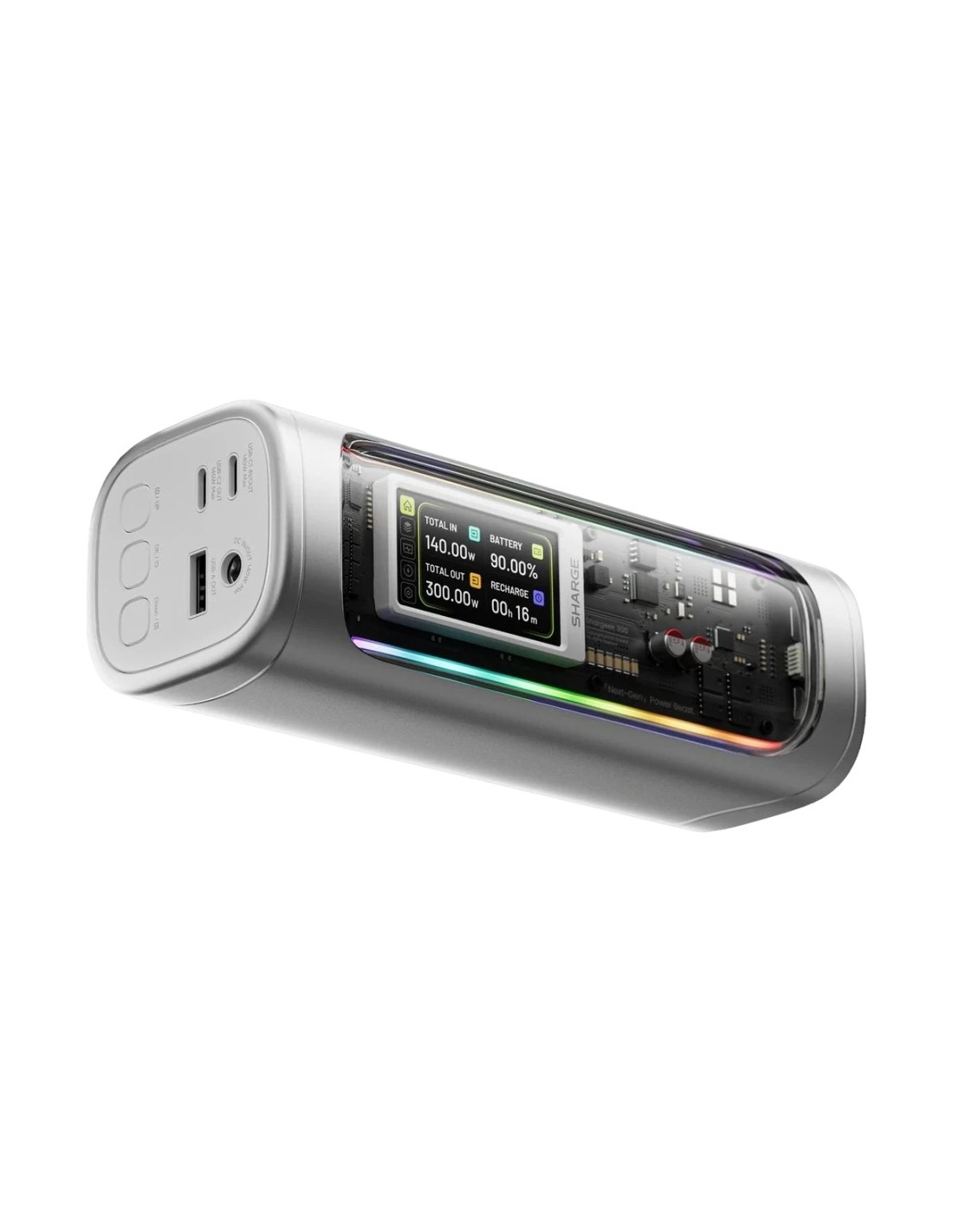 Power Bank Sharge Shargeek 300 X3 Plata 24000mAh 300W en Logroño