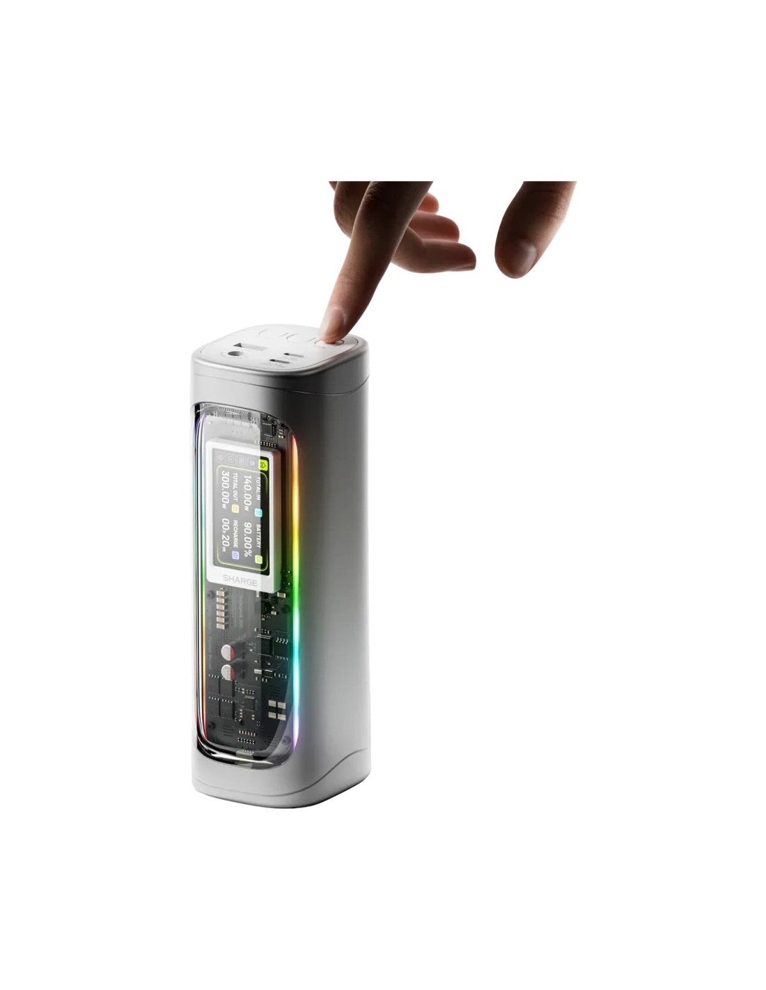 Power Bank Sharge Shargeek 300 X3 Plata 24000mAh 300W en Logroño