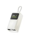 Power Bank Sharge HyperTower E3 Blanco con cable retráctil integrado 1