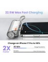Power Bank Sharge Flow Mini 2 Pro 5800mAh Plata Cable USB-C integrado 