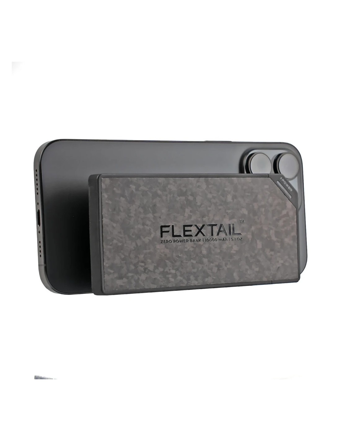Power Bank Flextail Zero Negro con cable integrado 10000mAh 22,5W USB-