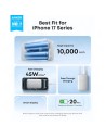 Power Bank Anker Nano 10K Blanco con cable retráctil 10000mAh 45W USB-