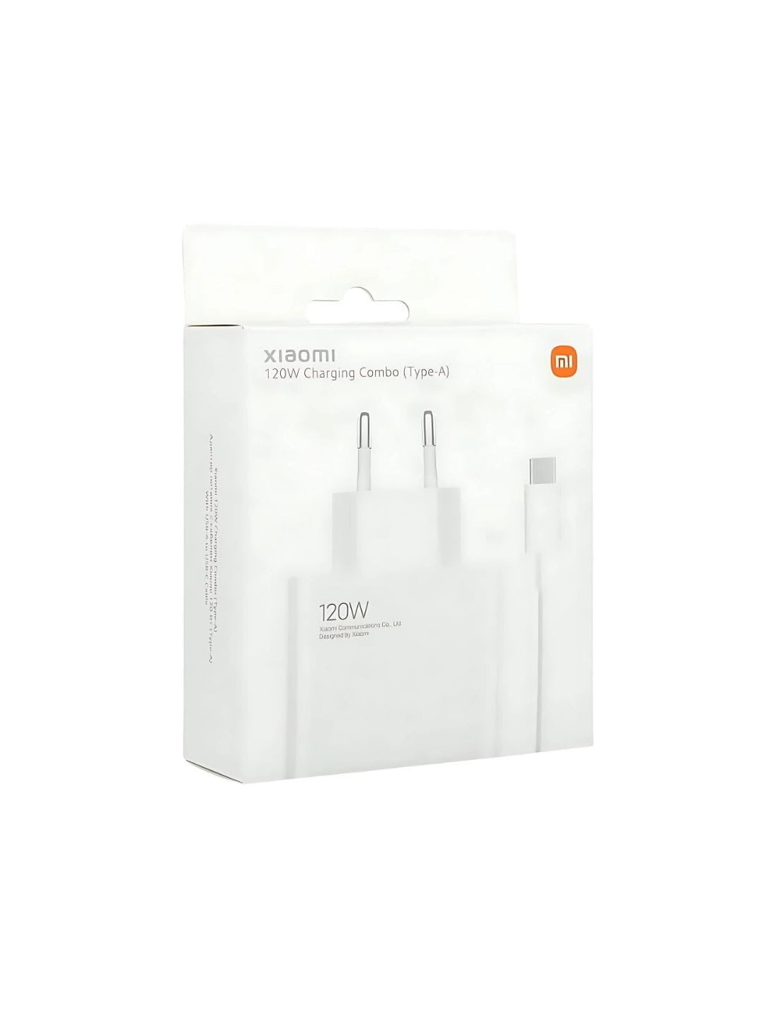 Cargador de carga Rápida Xiaomi 120W HyperCharge Combo USB Tipo-A Blan