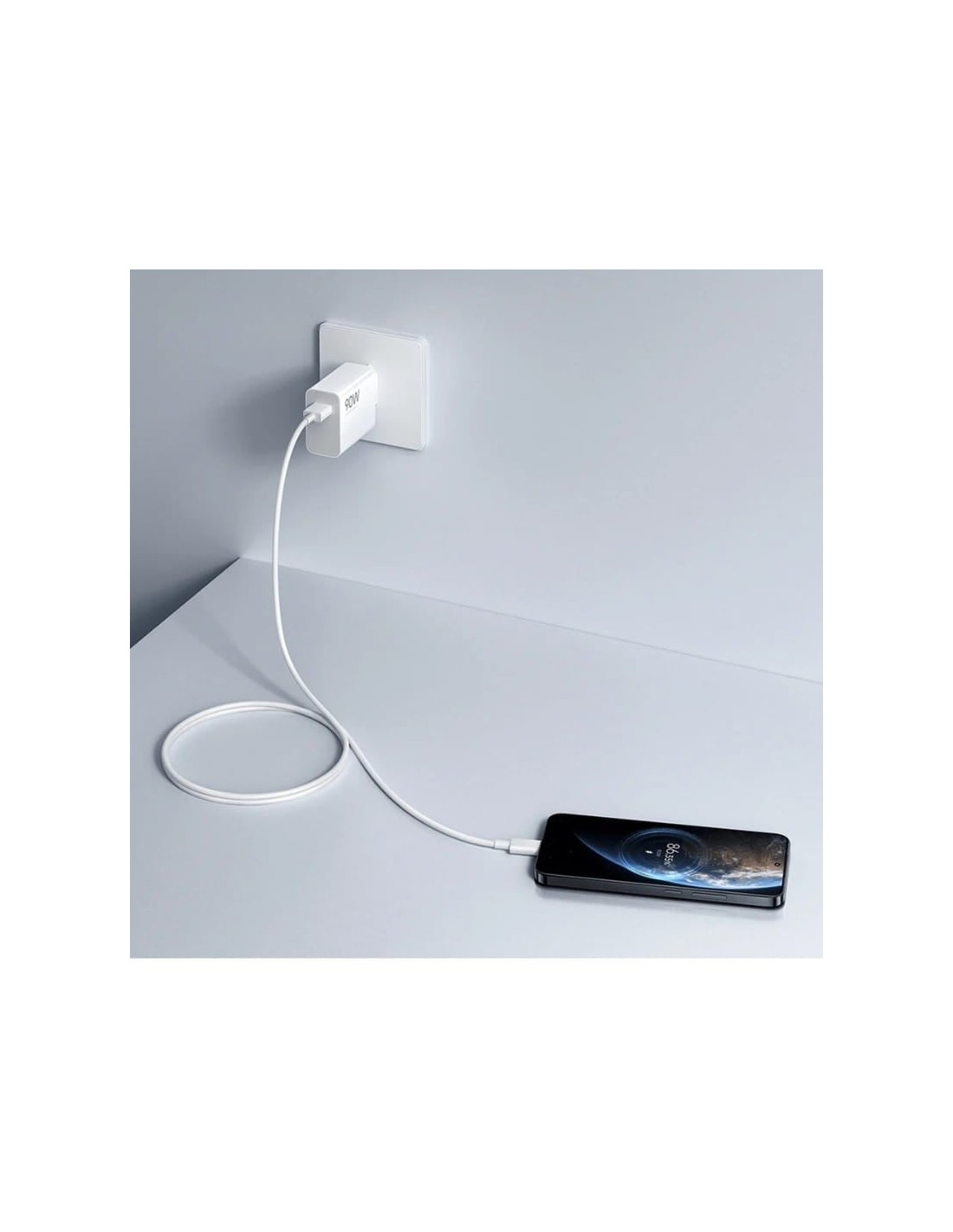 Cargador de carga Rápida Xiaomi 90W HyperCharge Combo USB Tipo-A + Cab